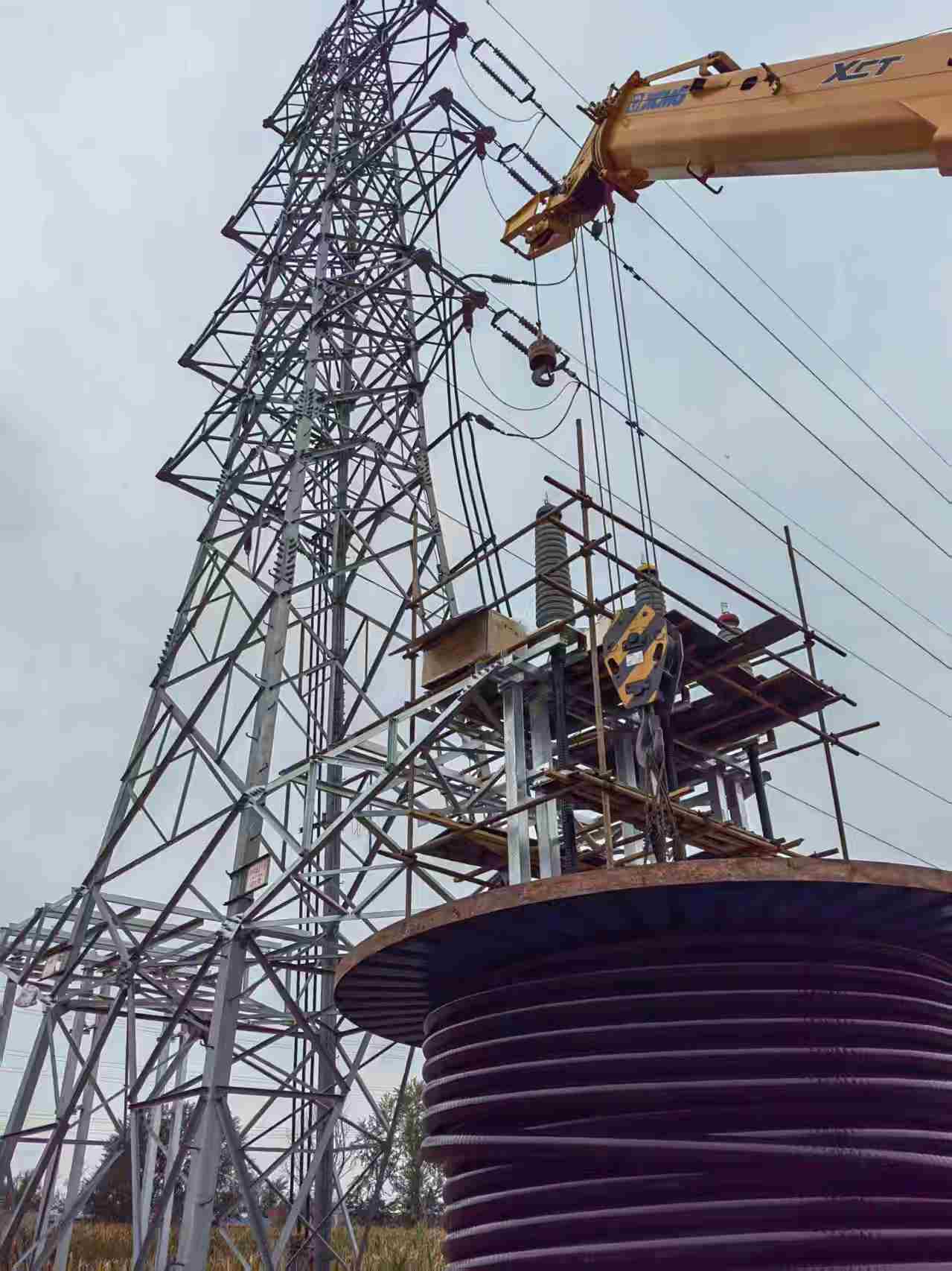 山西忻州原平城北35kV線路110kV升壓改造工程